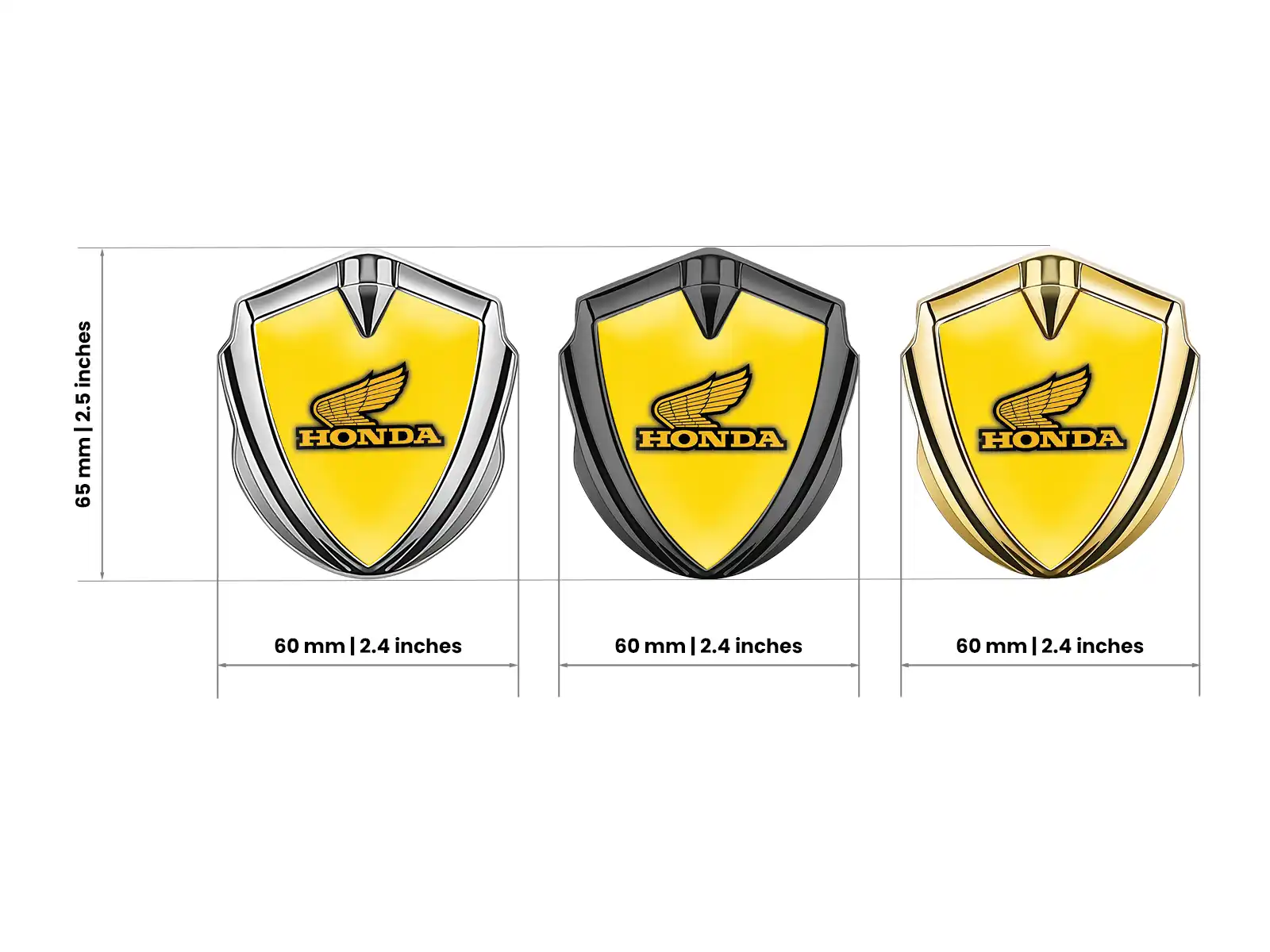 Honda Silikon Emblem Abzeichen Luxus Design Legierung Kante